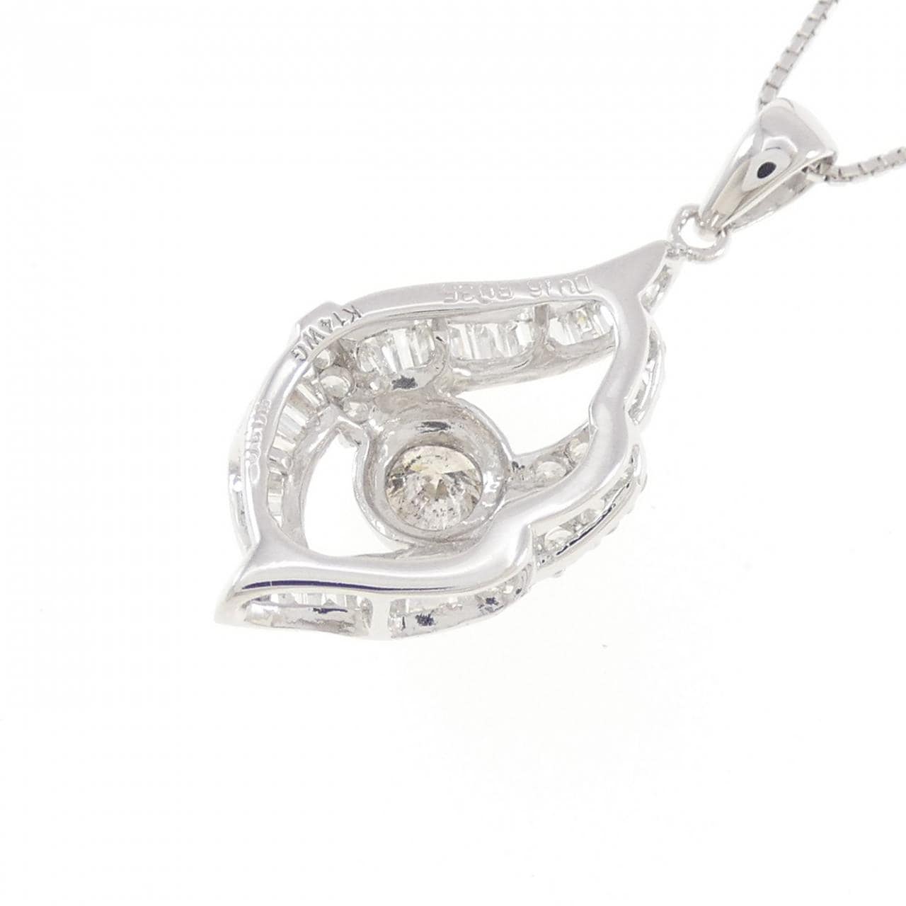 K14WG ダイヤモンド ネックレス 0.30CT