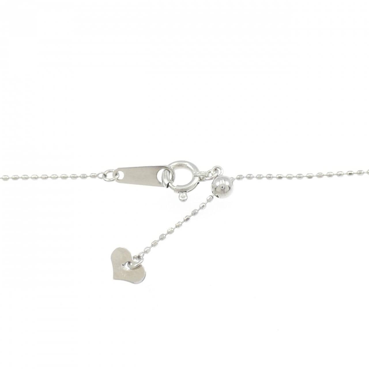 K18WG ダイヤモンド ネックレス 0.37CT