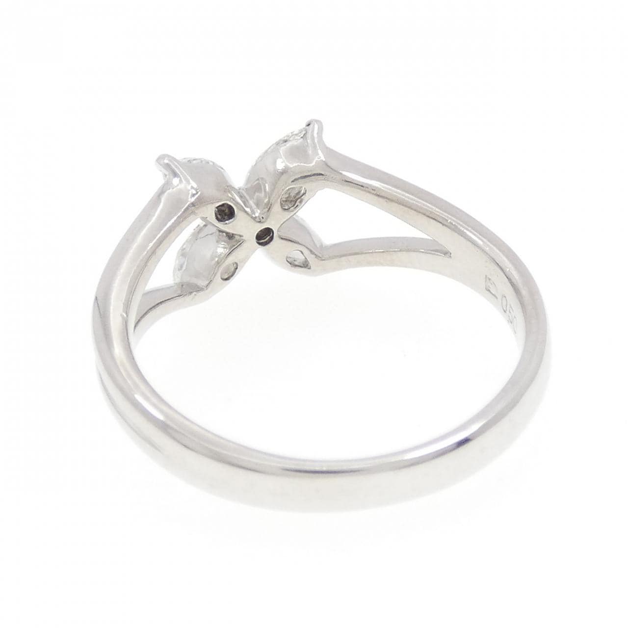 PT900 フラワー ダイヤモンド リング 0.50CT