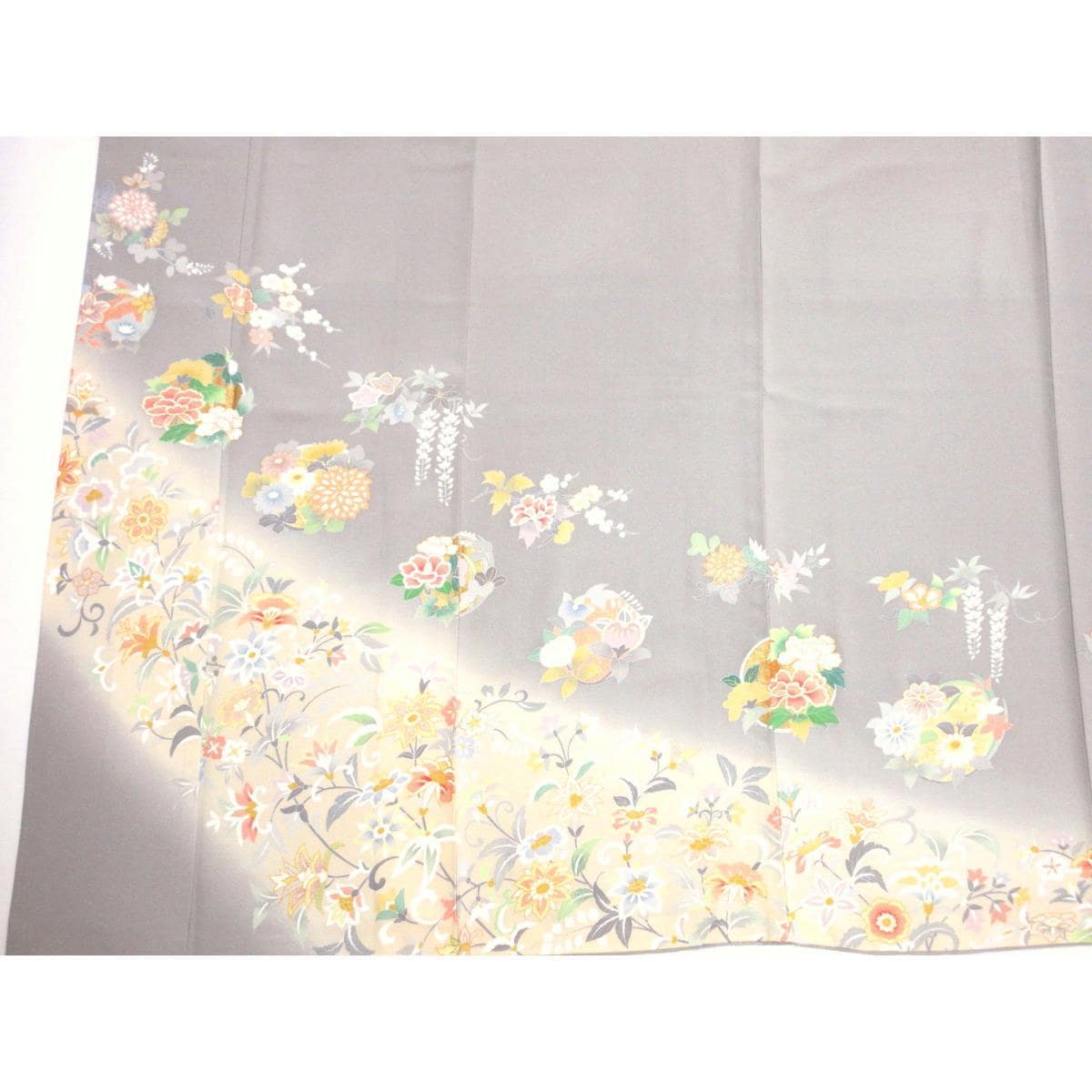 訪問着　友禅金彩加工　ボカシ染