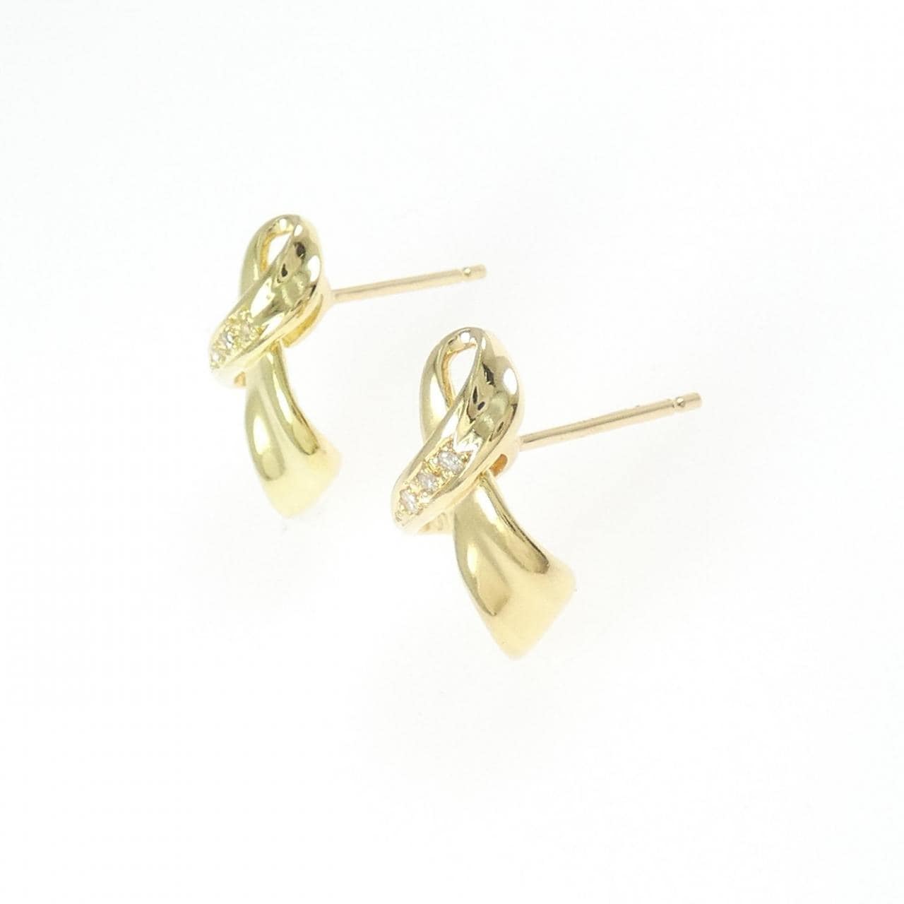 K18YG ダイヤモンド ピアス 0.06CT