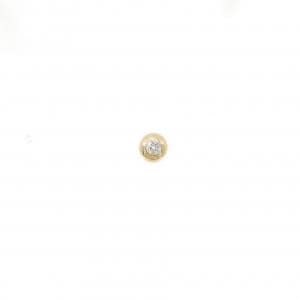 K18YG ダイヤモンド ピアス 0.07CT 片耳