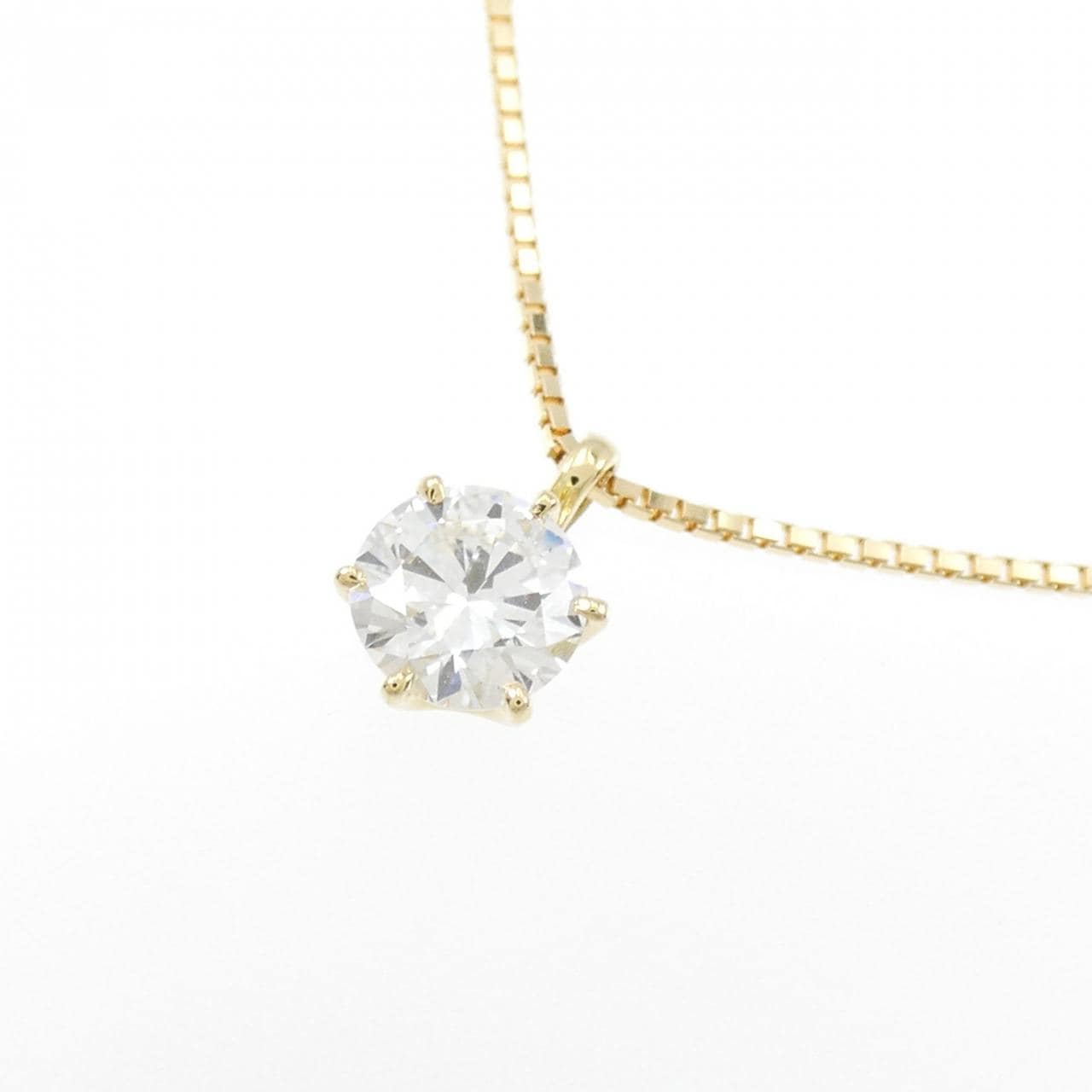 【新品】K18YG ダイヤモンド ネックレス 0.534CT G SI1 VG