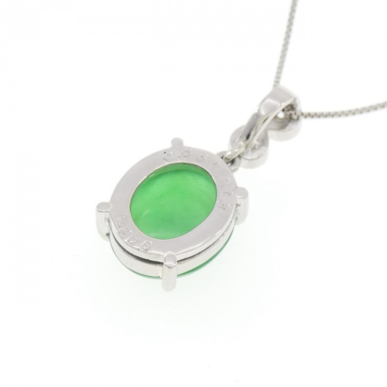 PT900/PT850 ヒスイ ネックレス 3.66CT