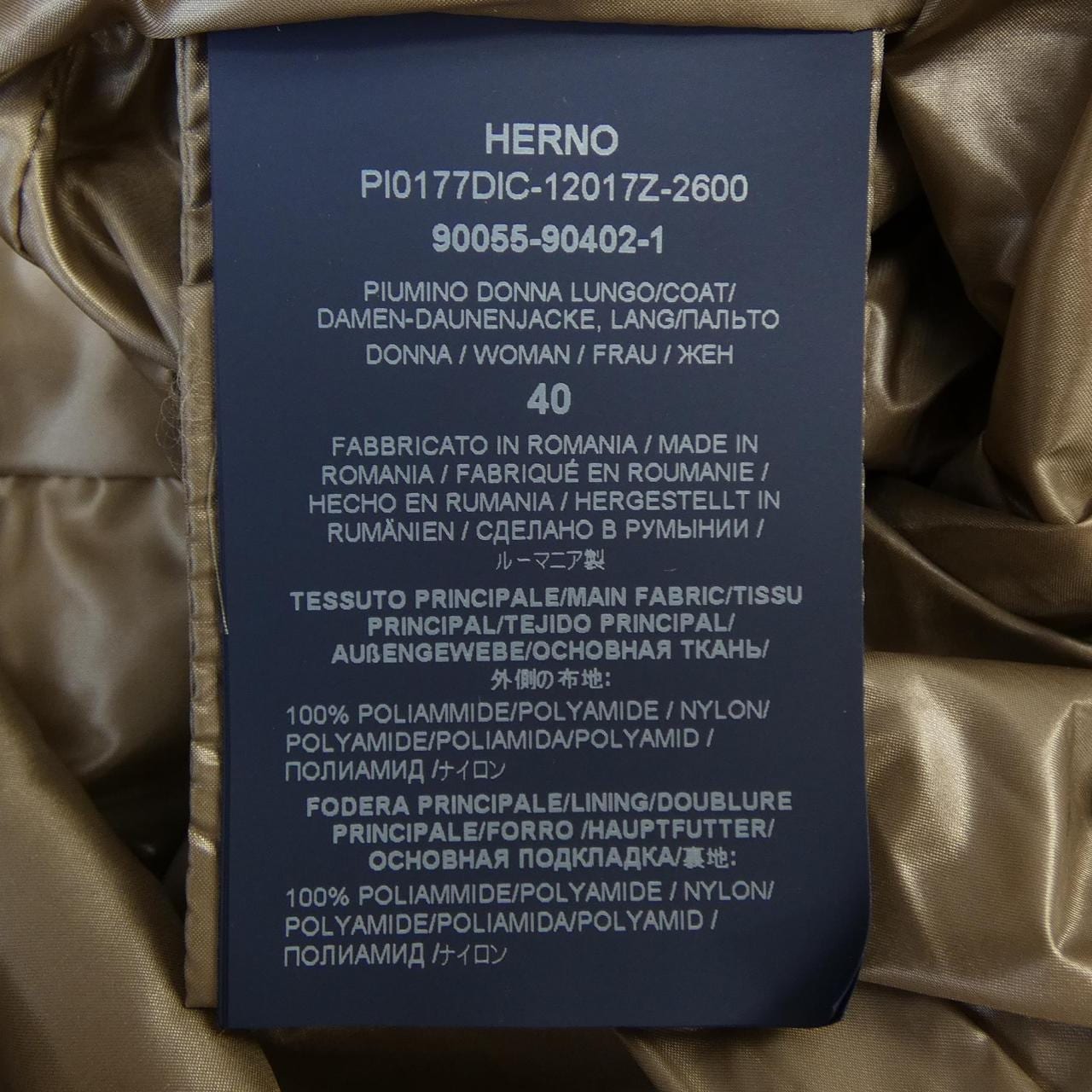 ヘルノ Herno PI0177DIC 12017Z ダウンコート