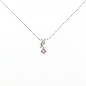 K18WG/750WG ガーネット ネックレス