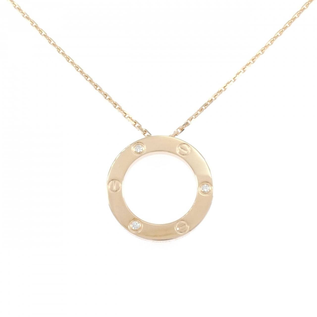 カルティエ ラブネックレス ハーフダイヤ ネックレス