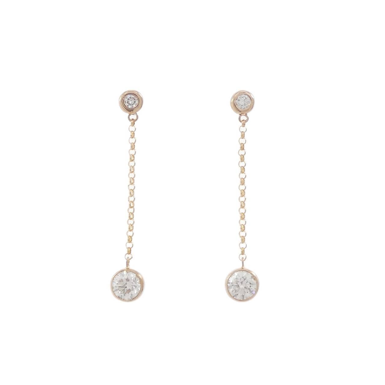 K18PG ダイヤモンド ピアス 0.60CT