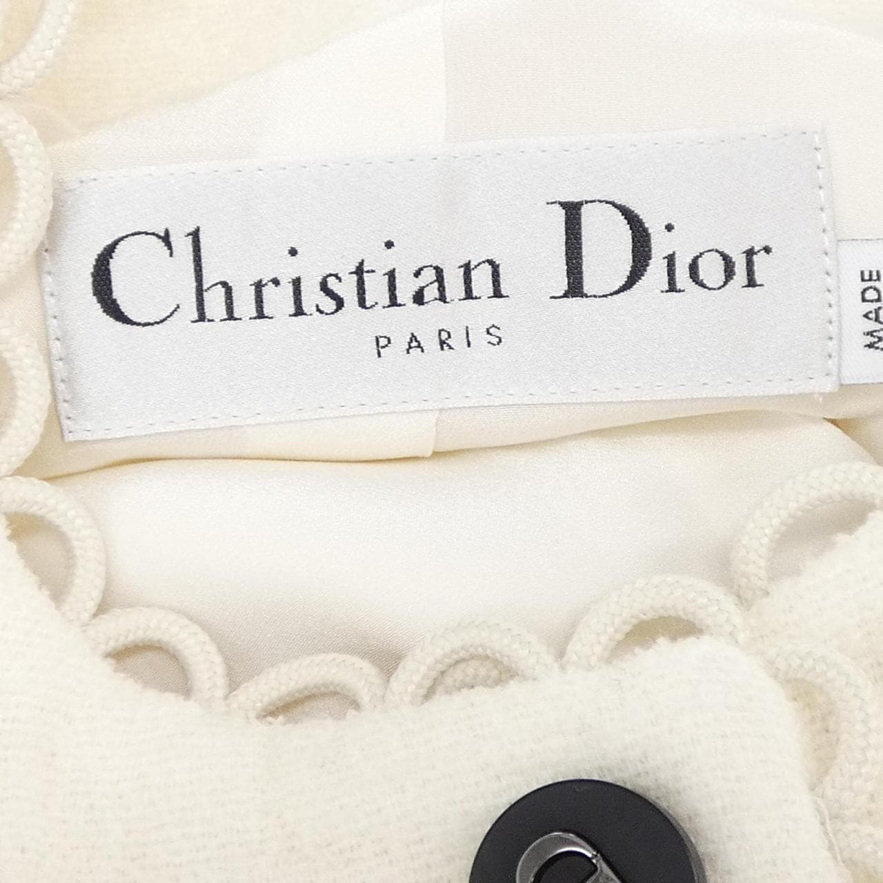 クリスチャンディオール CHRISTIAN DIOR CDホーンボタン 411V57P1571 ノーカラージャケット