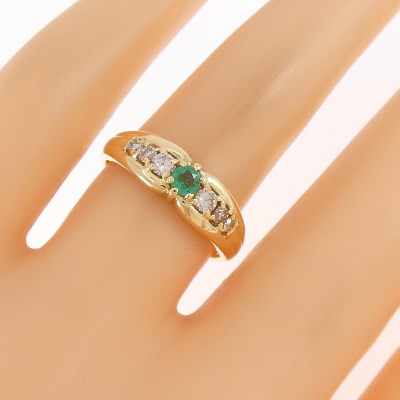 K18YG エメラルド リング 0.10CT