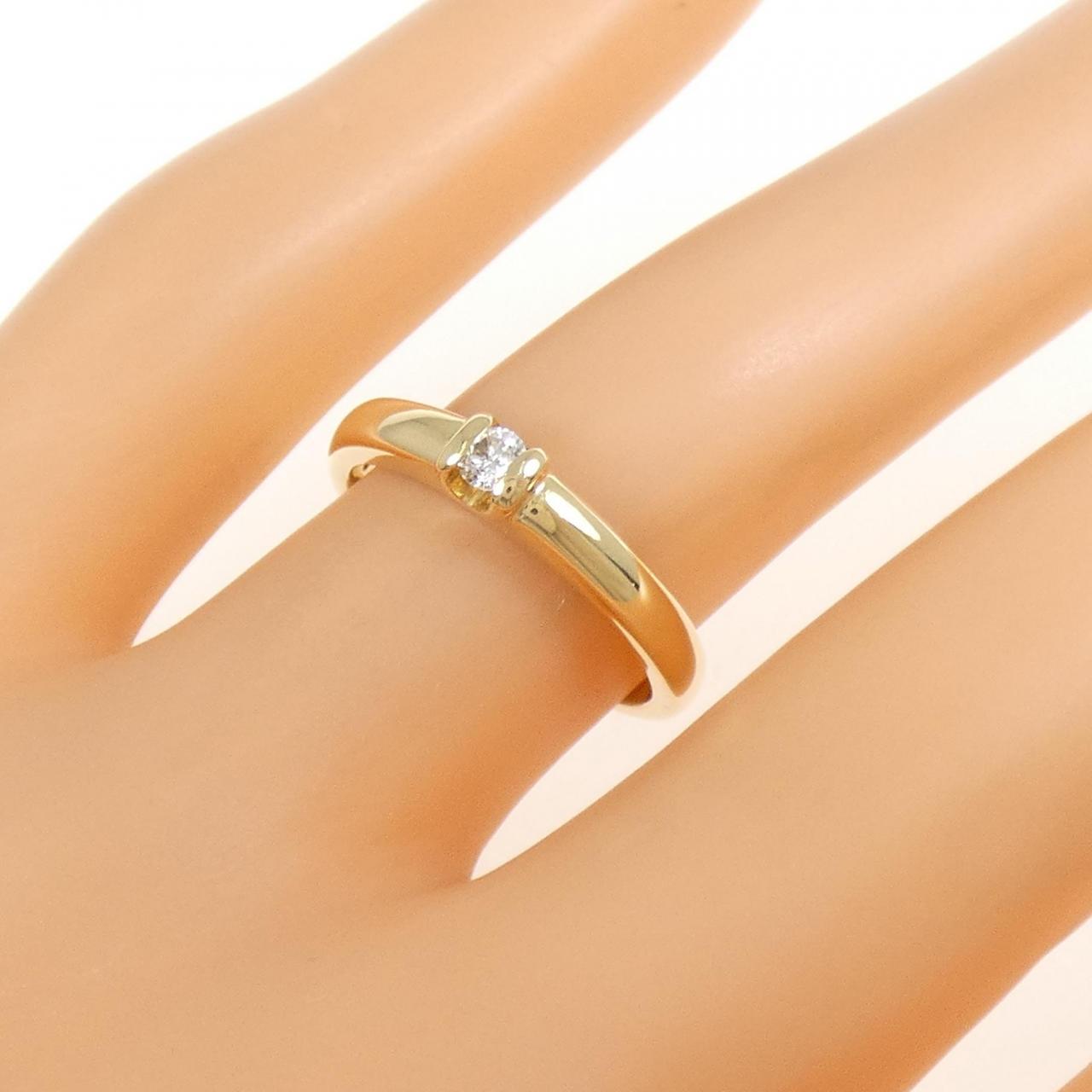 K18YG ダイヤモンド リング 0.07CT