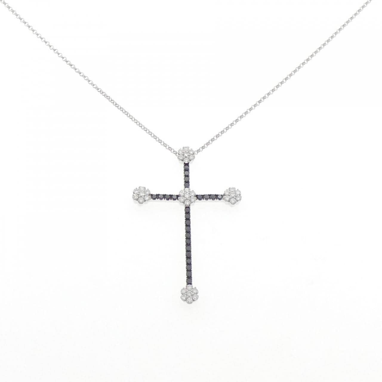 ポンテヴェキオ クロス ダイヤモンド ネックレス 0.55CT
