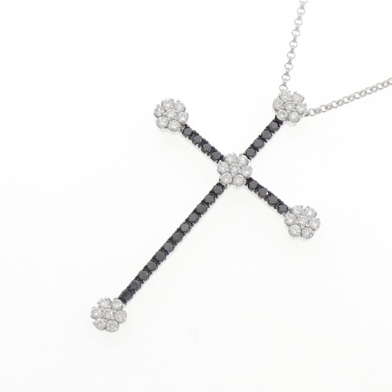 ポンテヴェキオ クロス ダイヤモンド ネックレス 0.55CT