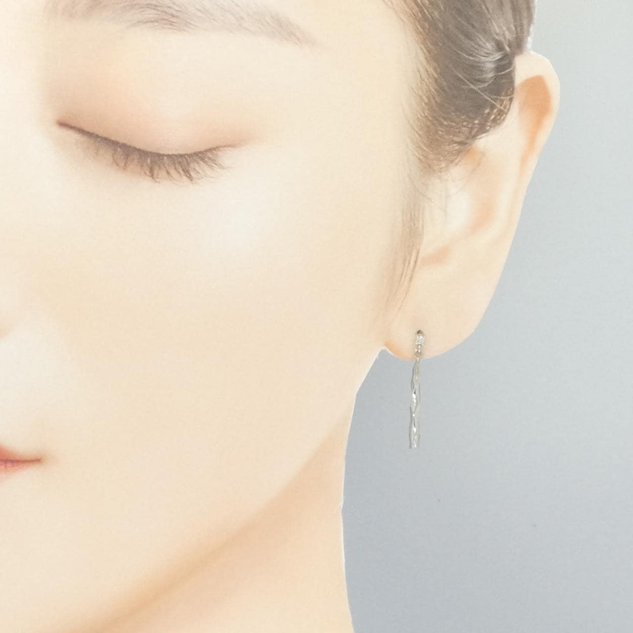 PT900 ダイヤモンド ピアス