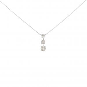 K18WG ダイヤモンド ネックレス 0.20CT