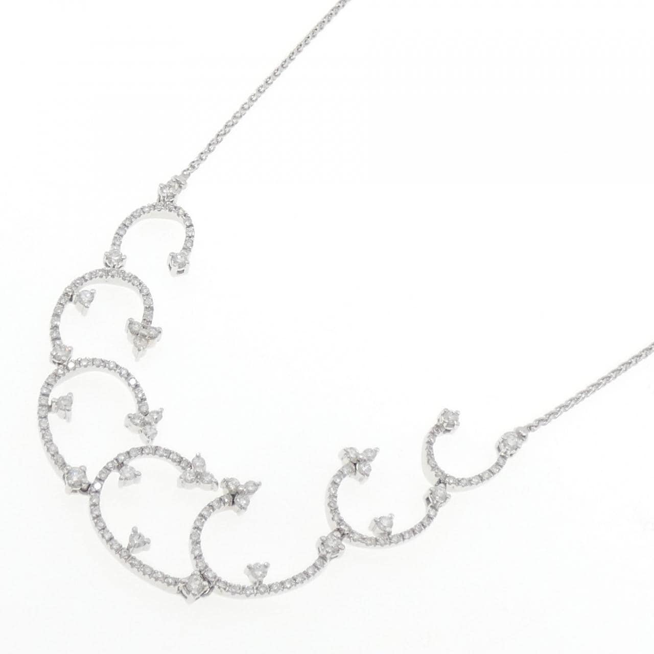 750WG ダイヤモンド ネックレス