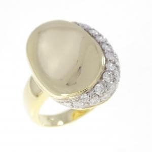 750YG/750WG ダイヤモンド リング 0.77CT