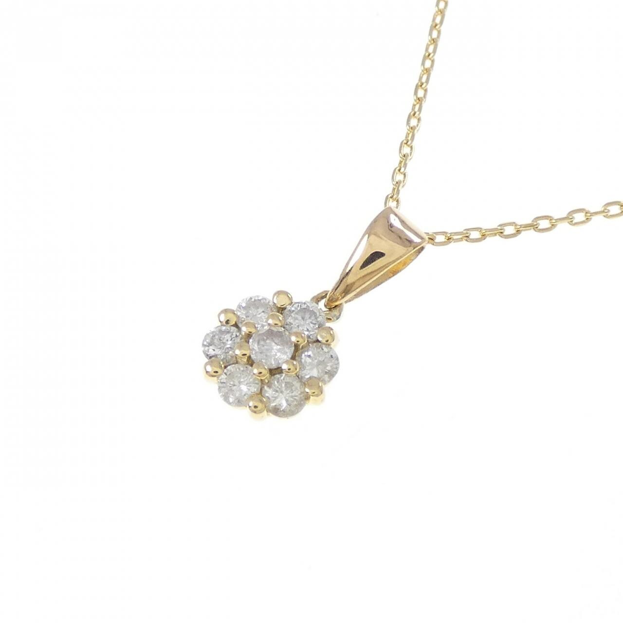 K18YG ダイヤモンド ネックレス 0.15CT