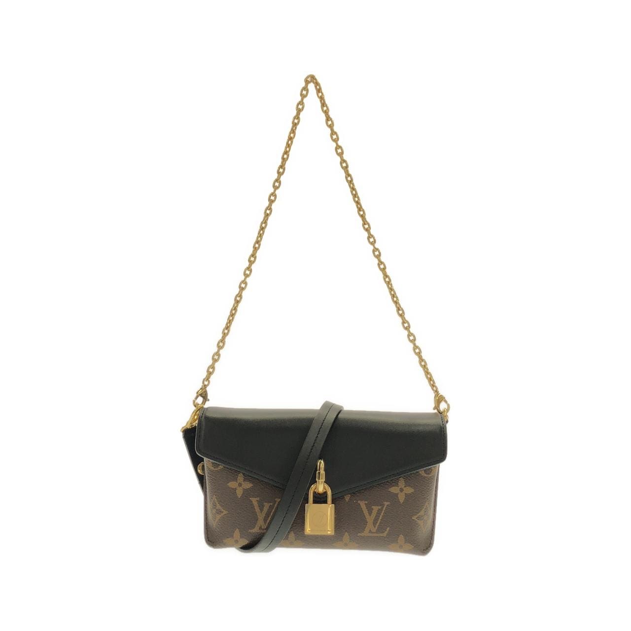 ルイヴィトン モノグラム パドロック オンストラップ M80559 ショルダーバッグ