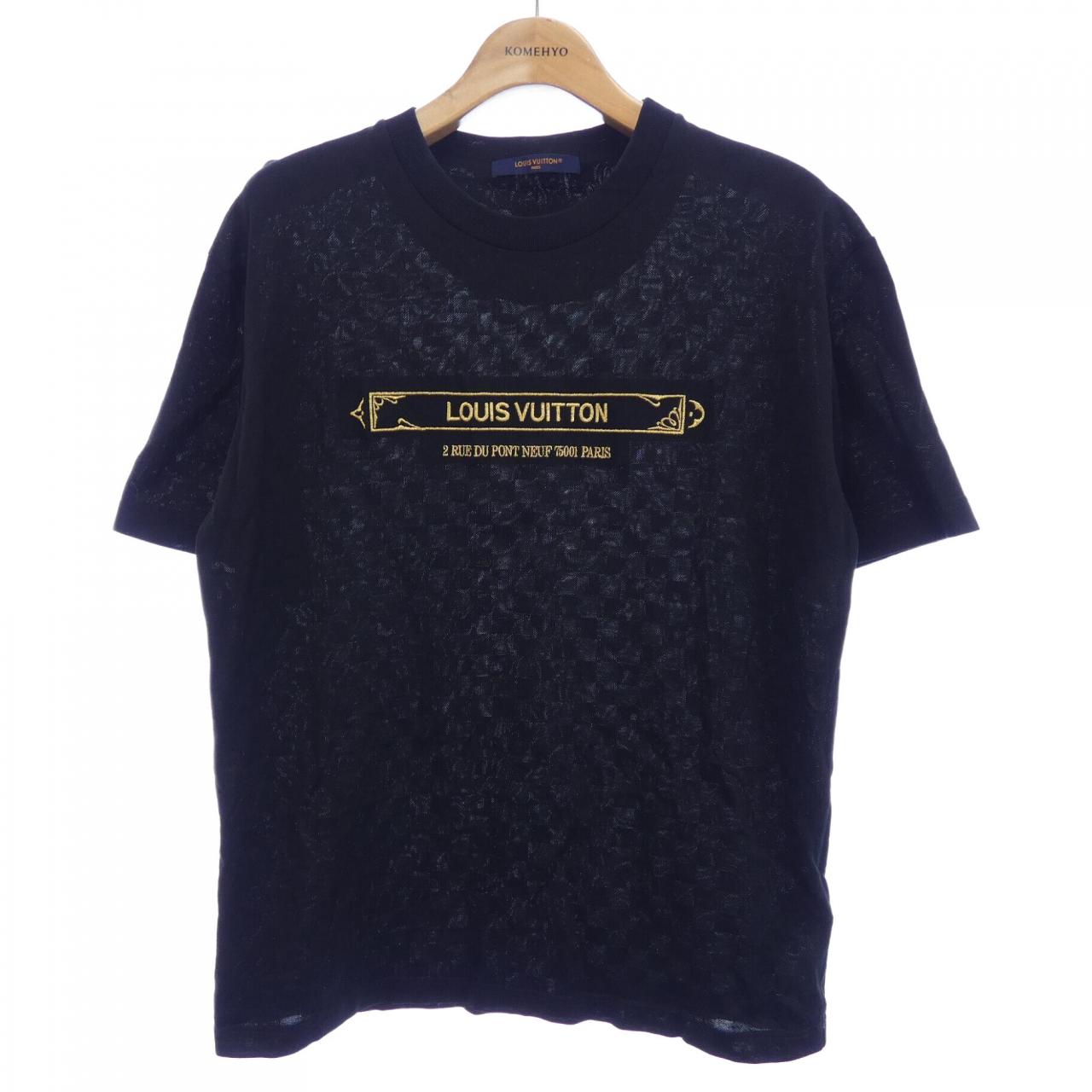 ルイヴィトン LOUIS VUITTON エンベリッシュドダミエピケTシャツ HTY10WJUV Tシャツ