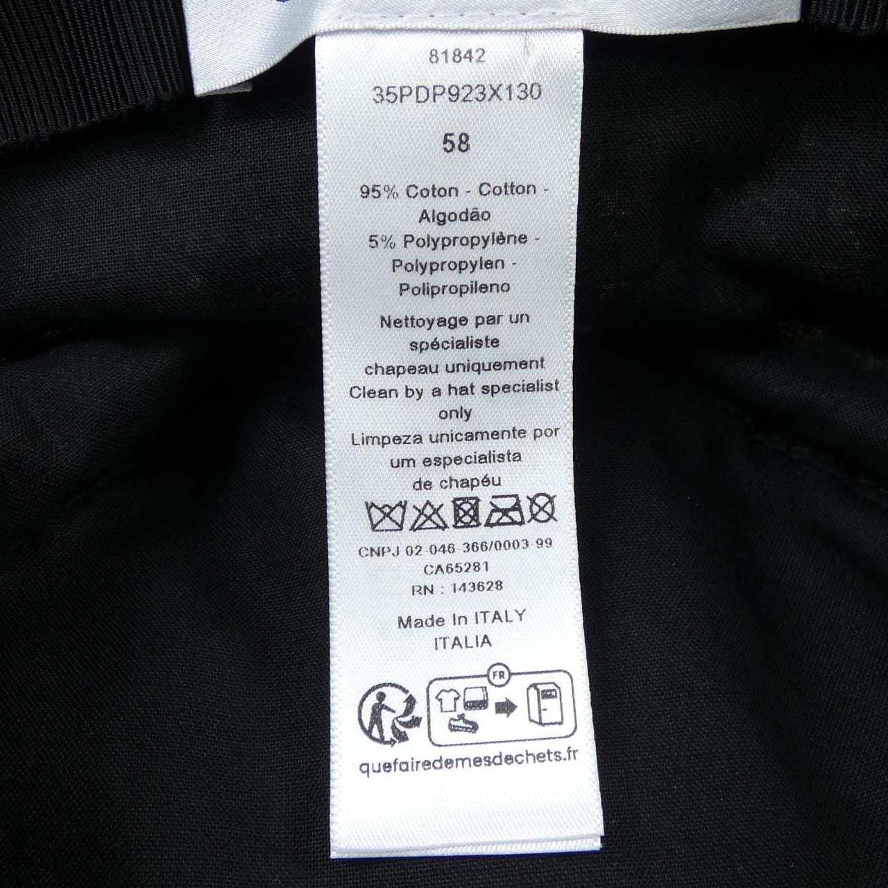 克里斯汀DIOR克里斯汀迪奥 35PDP923X130 帽子