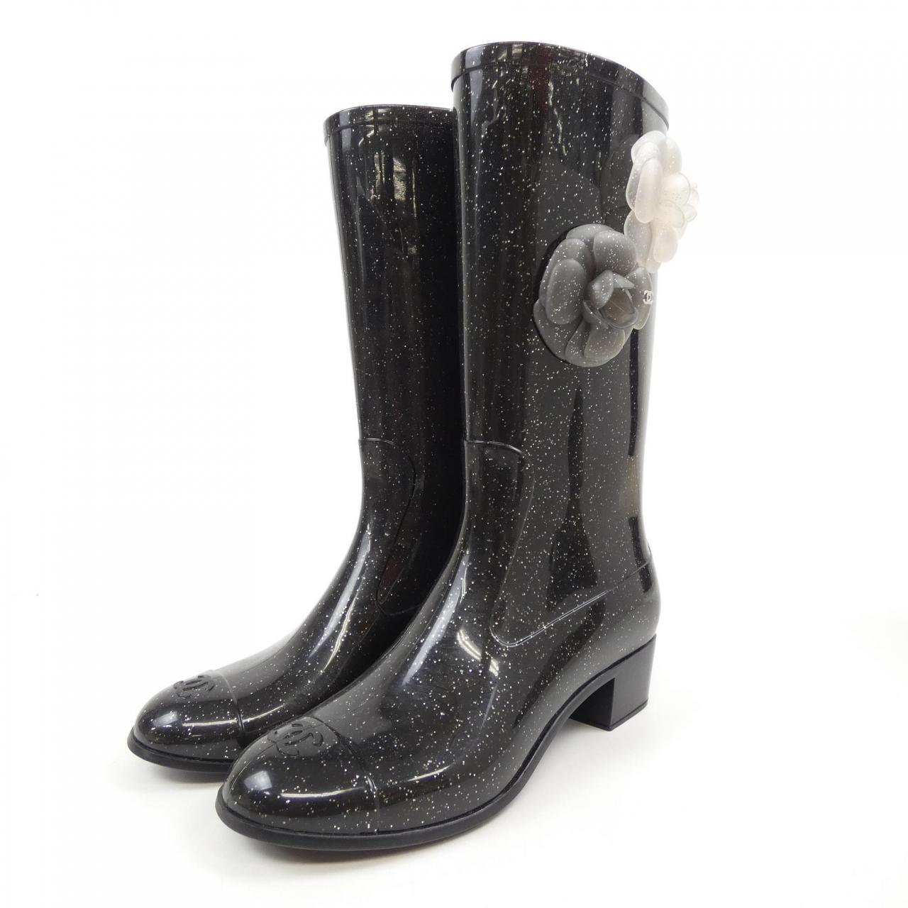 CHANEL亮片雨靴 G26648X31115 长筒靴