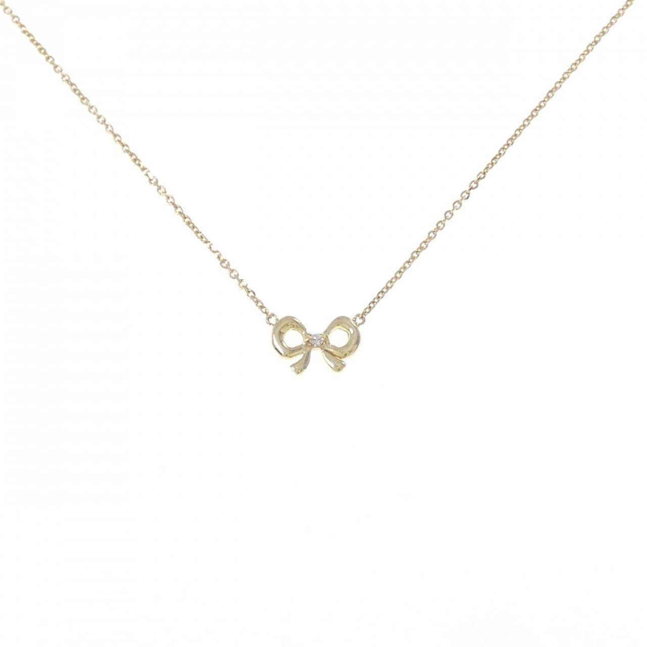 アーカー リボン ダイヤモンド ネックレス