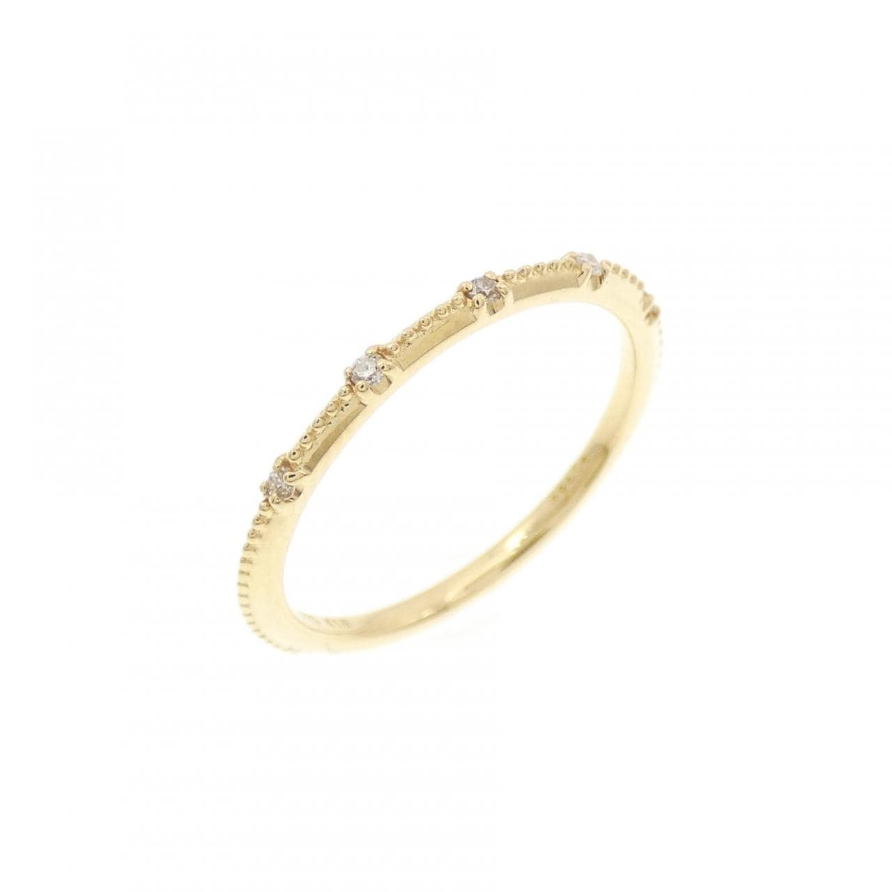 アガット ダイヤモンド ピンキーリング 0.025CT