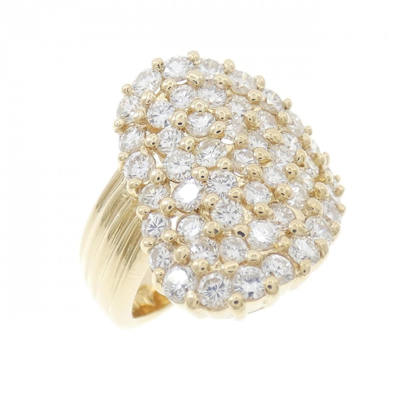 K18YG 密鑲鑽石戒指 1.70CT