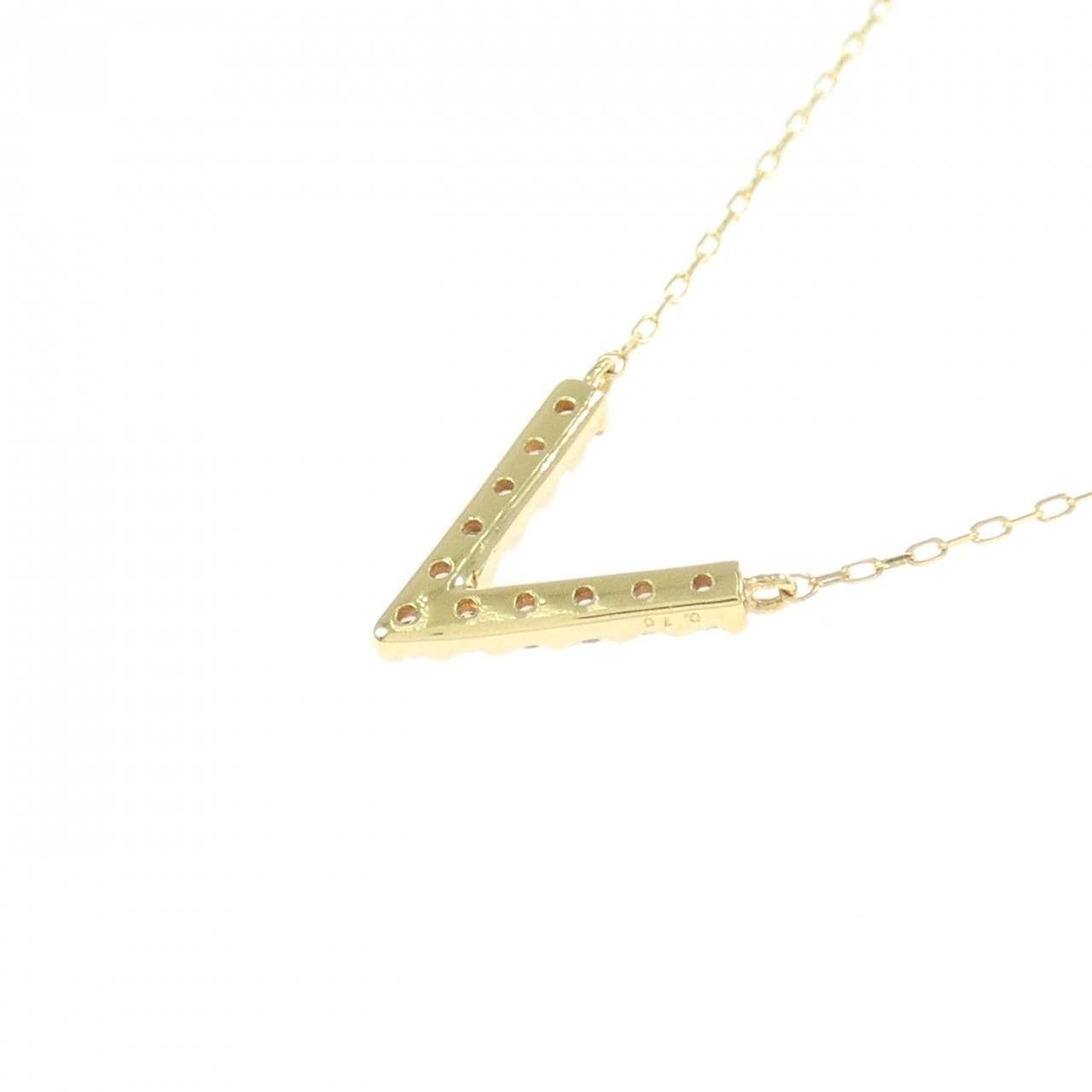 K18YG ダイヤモンド ネックレス 0.10CT