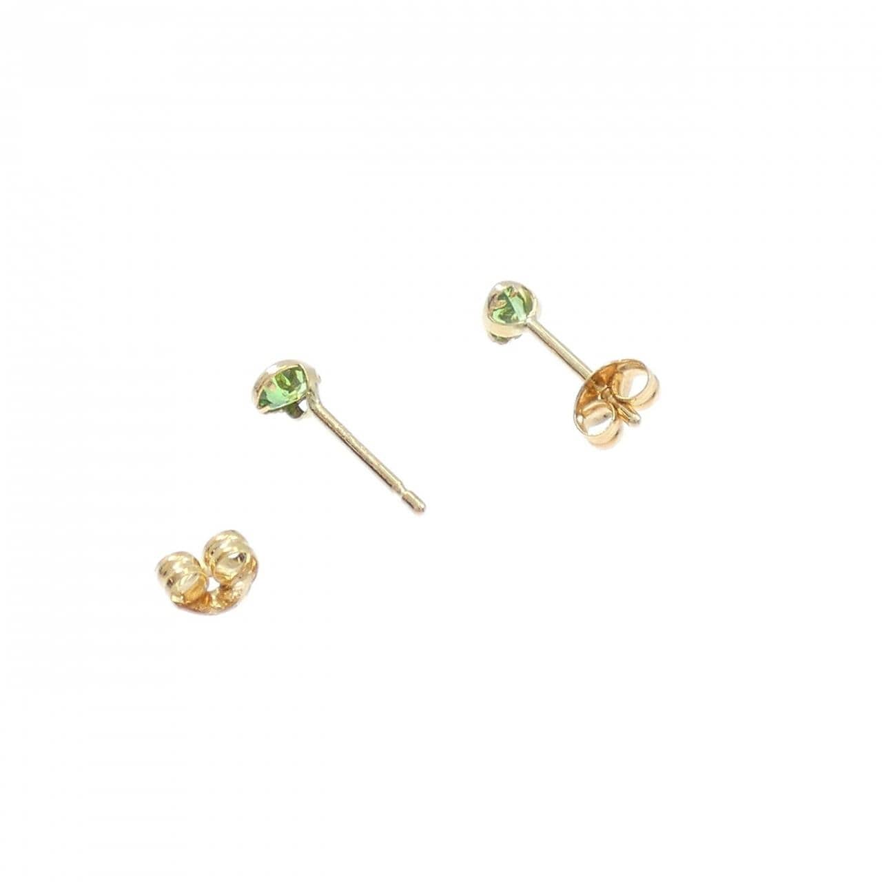 K18YG ガーネット ピアス