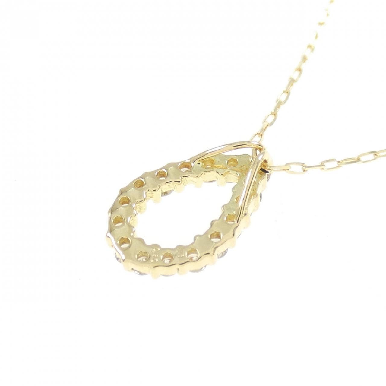 [BRAND NEW] K18YG Diamond necklace 0.10CT