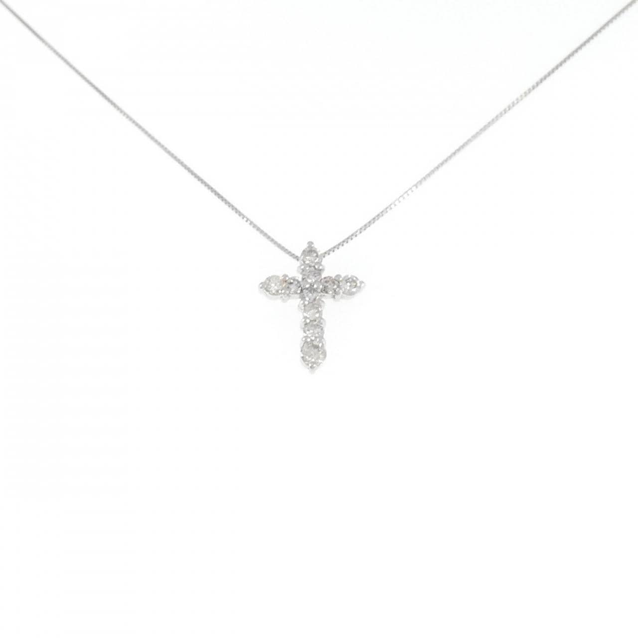 PT Cross Diamond Necklace 0.50CT