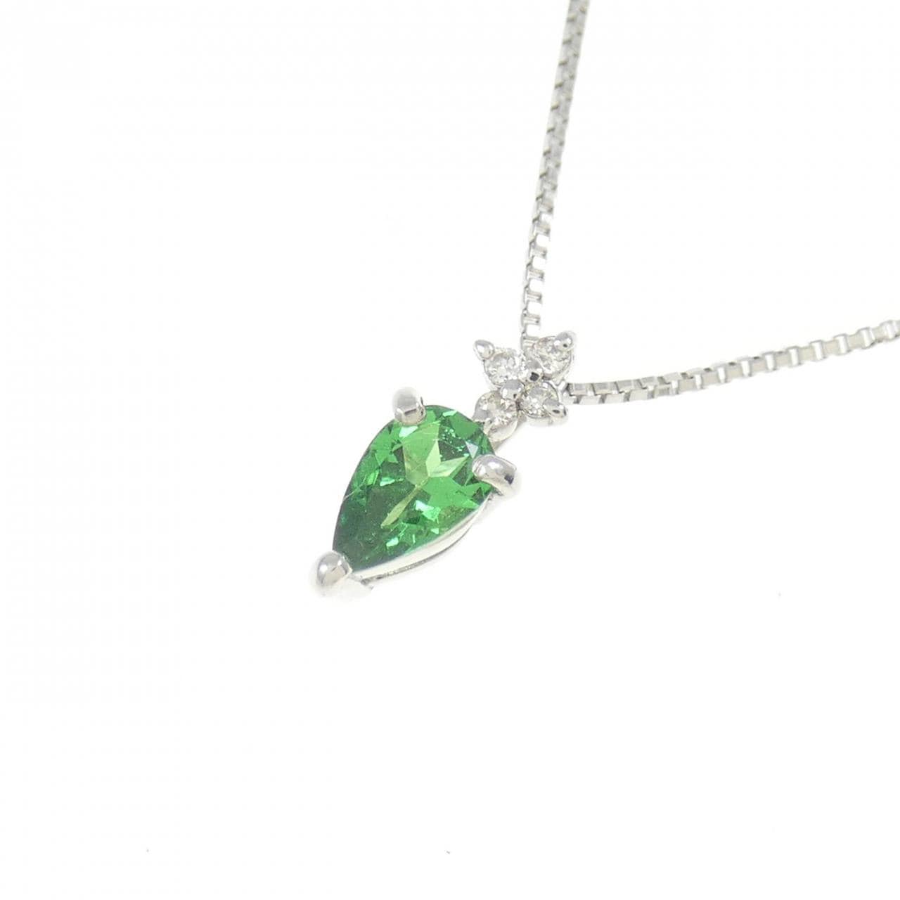 [新品] PT 绿石榴石项链 0.20CT