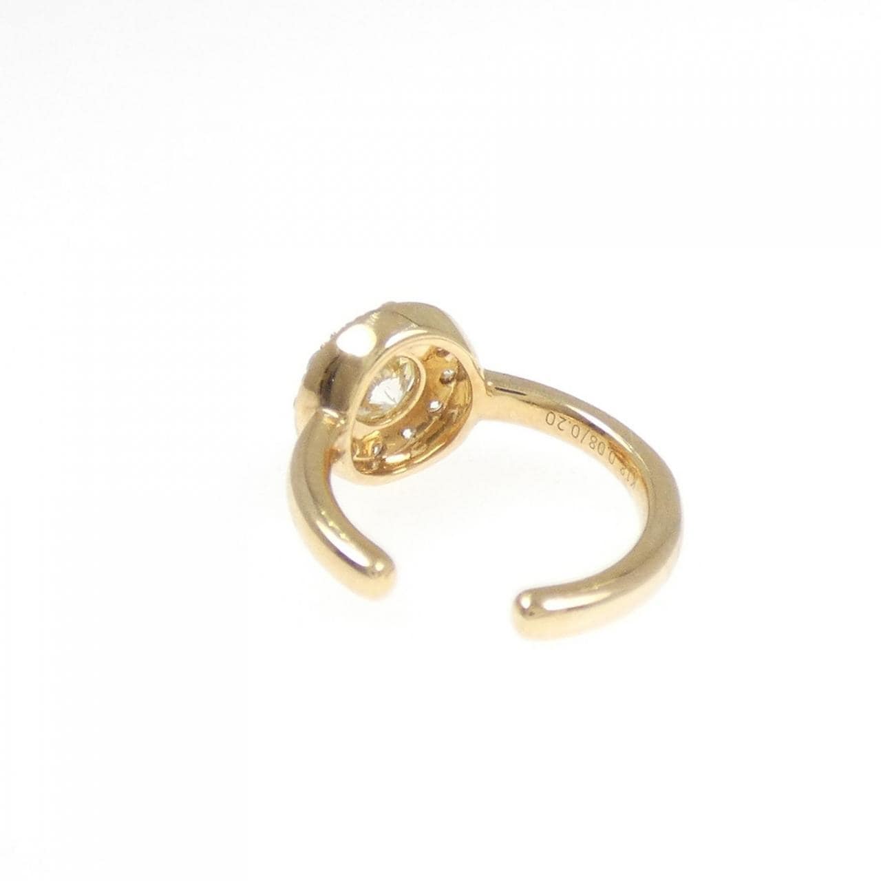 [BRAND NEW] K18YG Diamond Ear Cuff 0.20CT (Single)