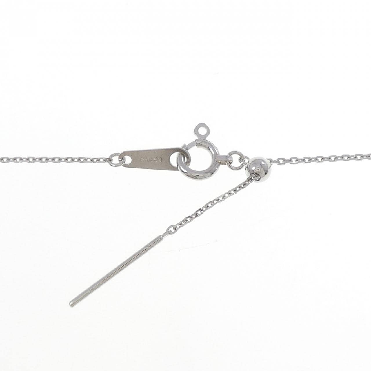 PT900/PT850 ローズ ダイヤモンド ネックレス 0.17CT