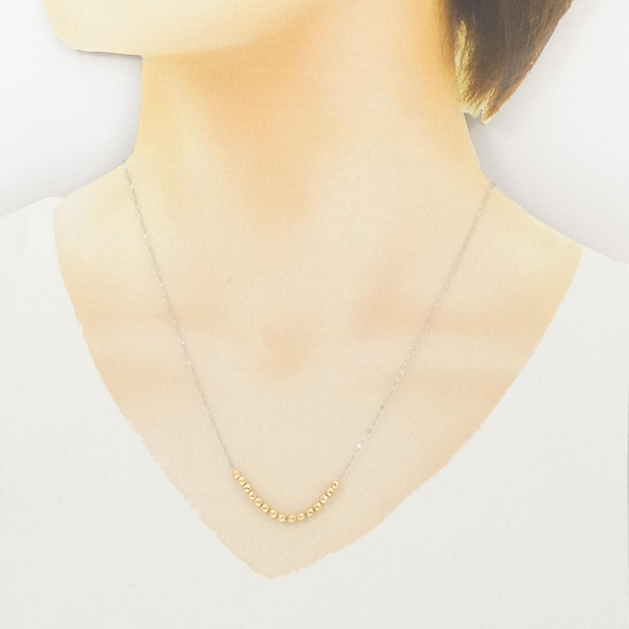 K18YG/PT950 ネックレス