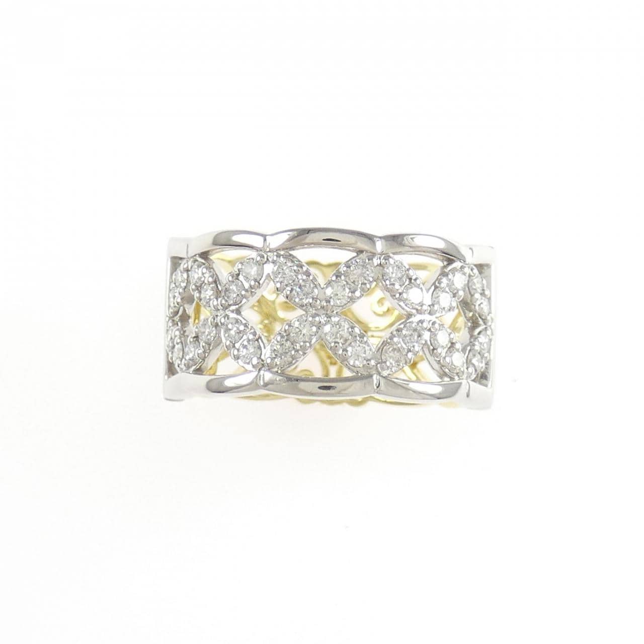 PT900/K18YG ダイヤモンド リング 0.50CT