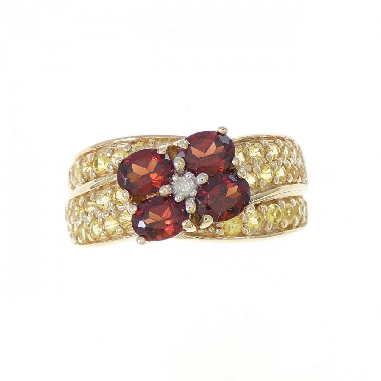 10KYG/10KWG カラーストーン リング