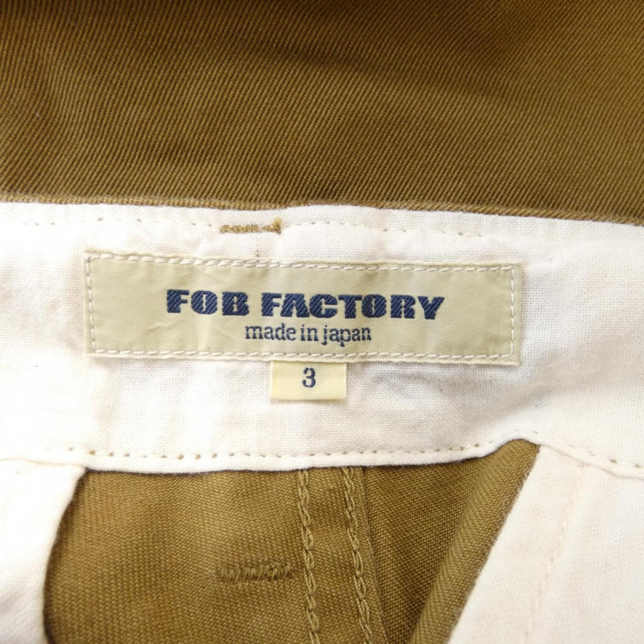 エフオービーファクトリー FOB FACTORY パンツ