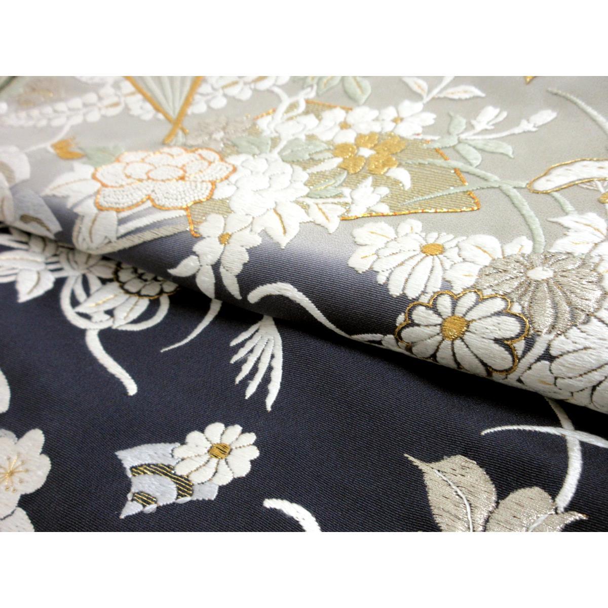 訪問着　刺繍加工　ボカシ染