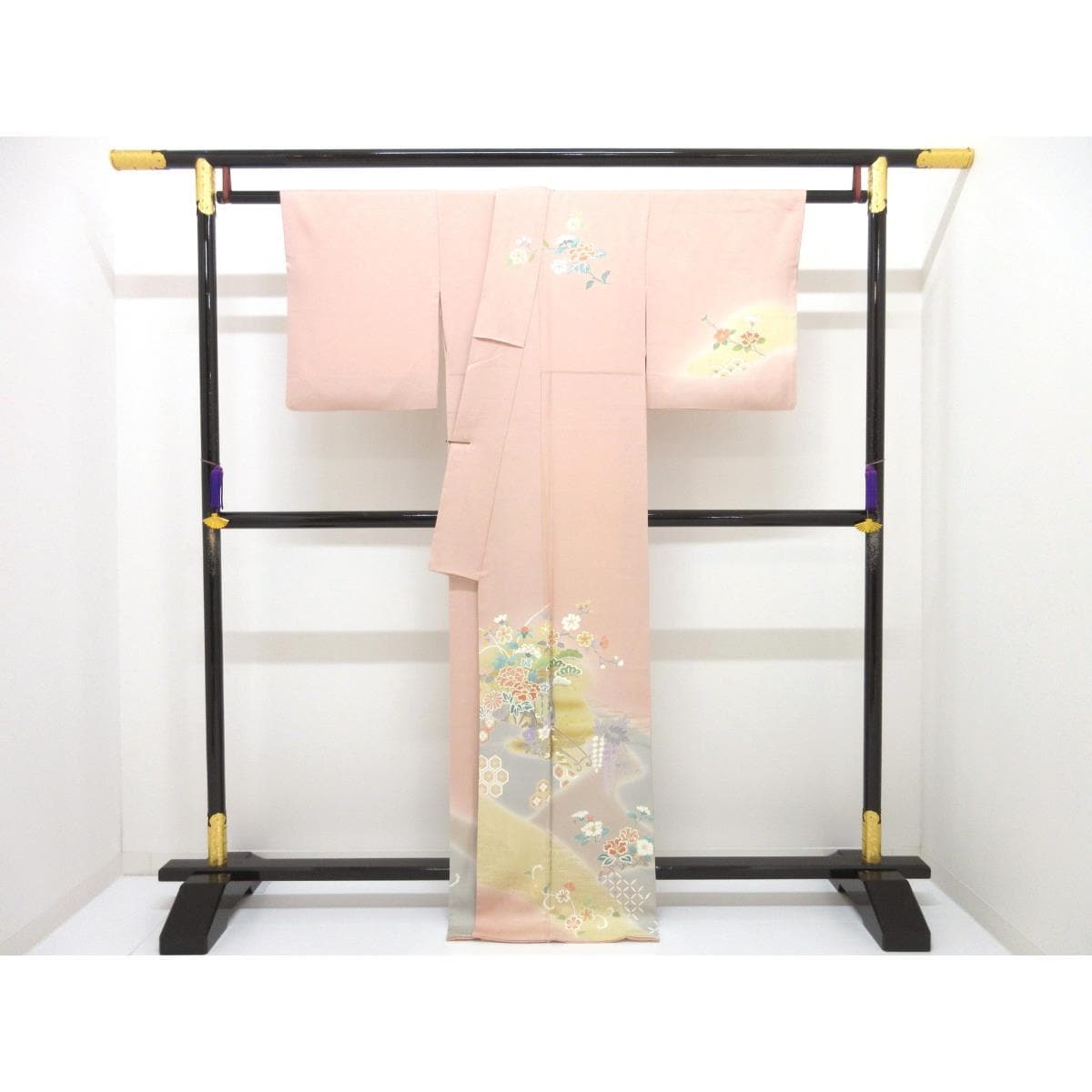 訪問着　友禅金彩加工　ボカシ染