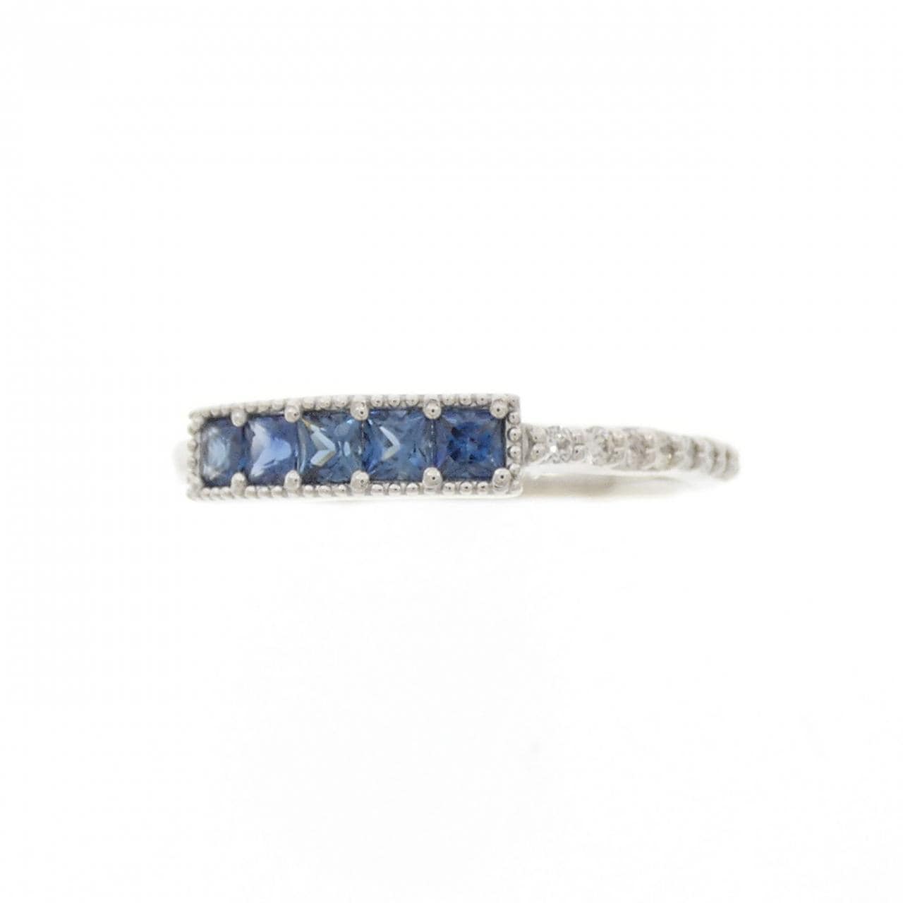 PT900蓝宝石戒指0.34CT