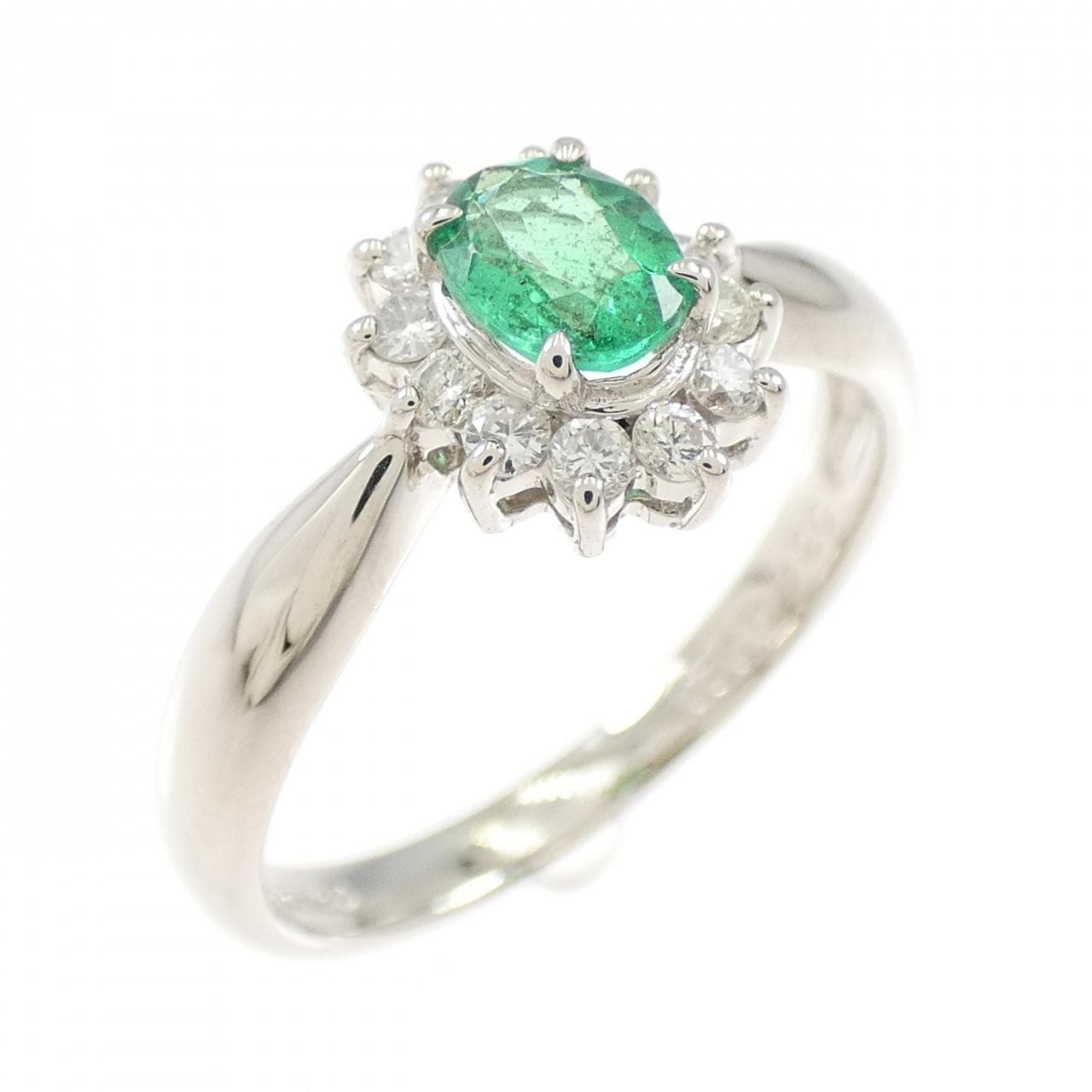 PT850 Emerald Ring 0.34CT