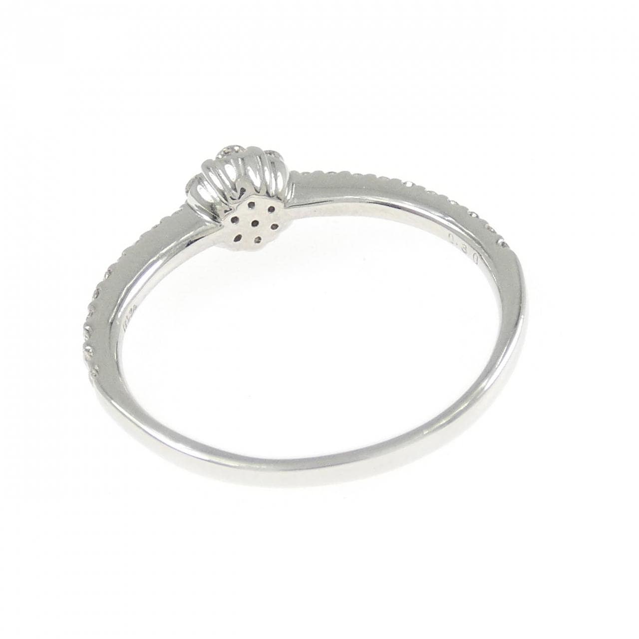 PT900 フラワー ダイヤモンド リング 0.30CT