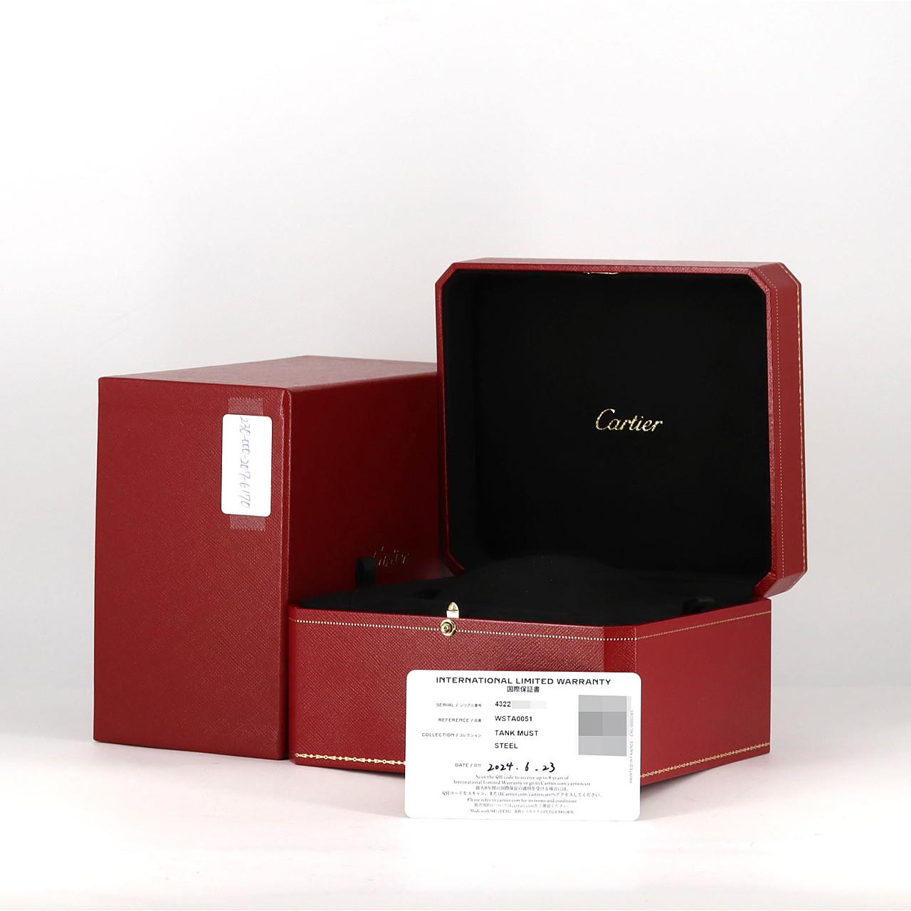 カルティエ タンクマストSM WSTA0051 SS クォーツ
