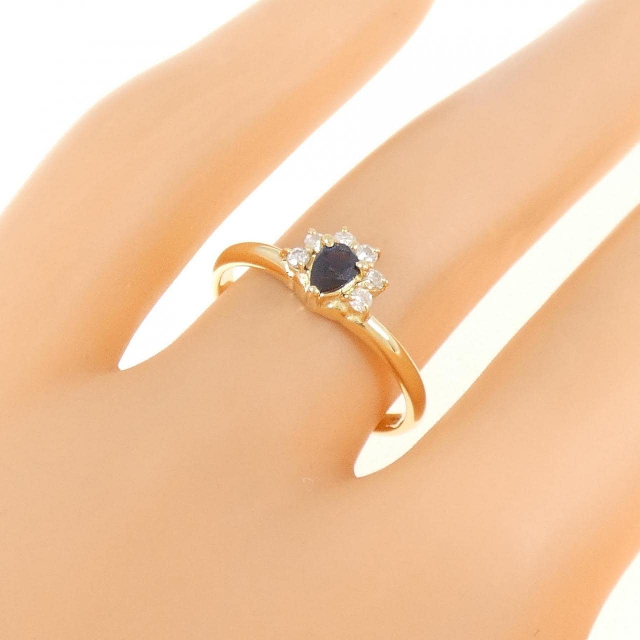 K18YG サファイヤ リング