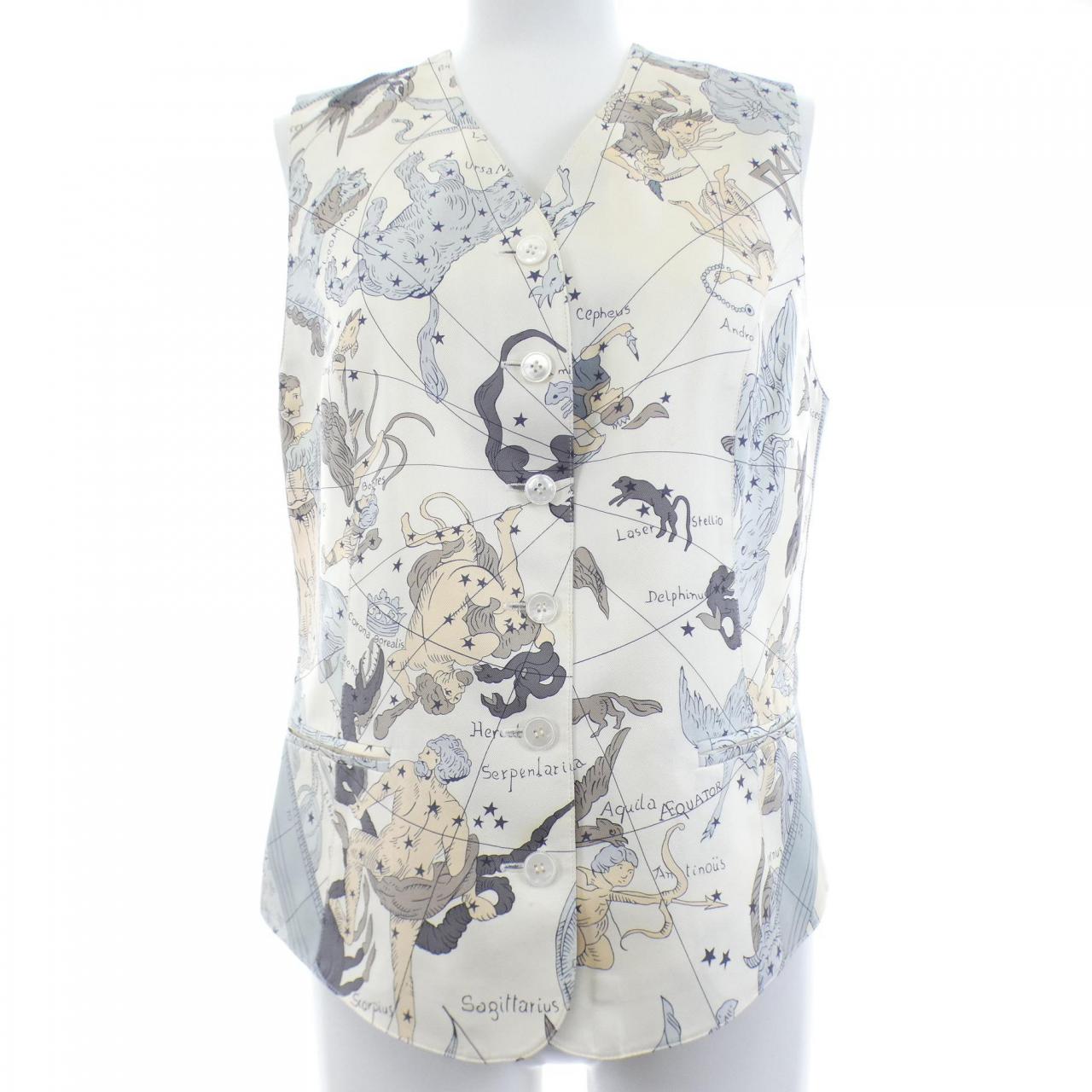 【ヴィンテージ】エルメス HERMES ツイルレーヌ. ベスト