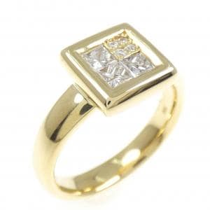 18KYG ダイヤモンド リング 0.50CT