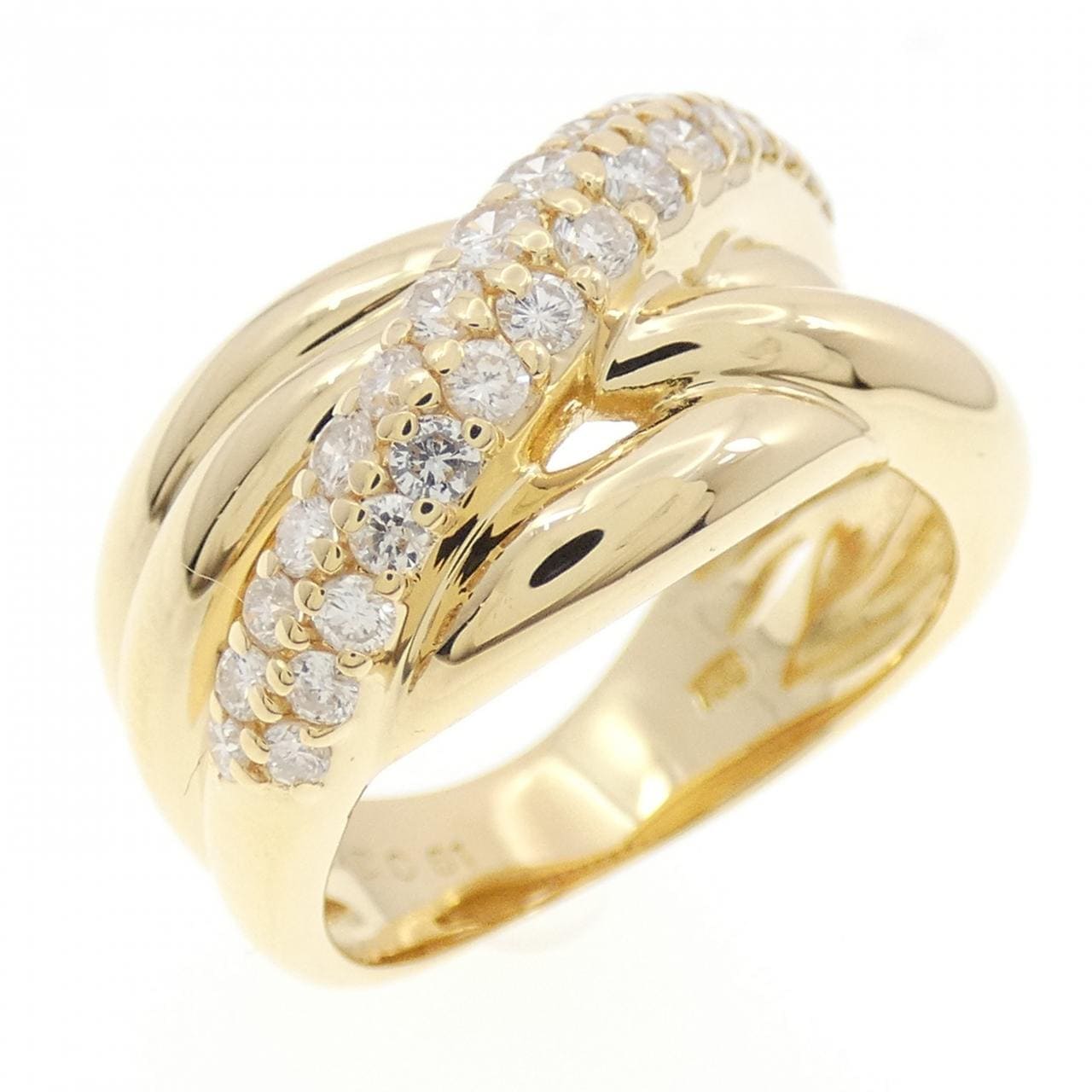 K18YG ダイヤモンド リング 0.61CT